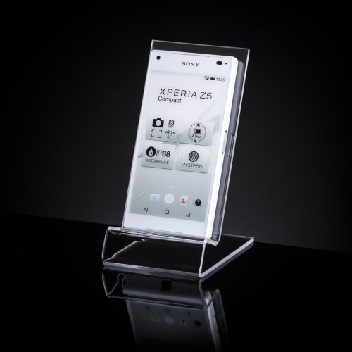 Plexi stand for mobile phones. Type AKR-S51 - clear