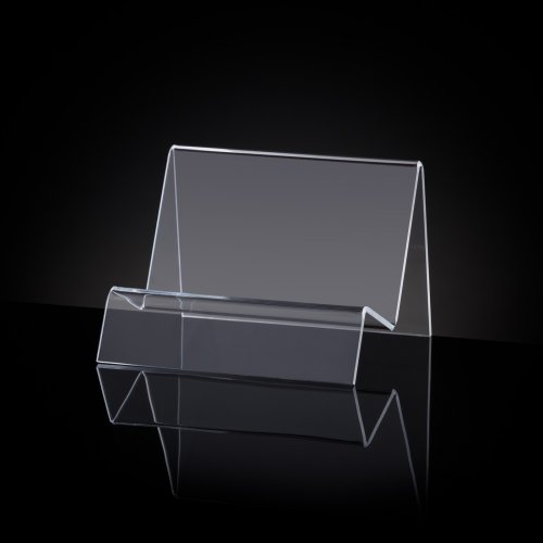 Plexi stand for electric devices and mobile phones. Type AKR-S53- clear. Material clear plexiglass 