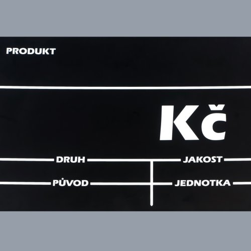 Plastová deska s objednacím číslem ČD-OVZE-A5-S (na šířku)