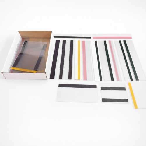 Krabice se vzorky našich výrobků určená pro sklady a průmysl.