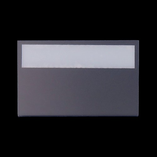 Magnetická plastová kapsa na štítek. Na obrázku je typ PVC-K24-xx-S-MAT. Orientace horizontální (na šířku)
