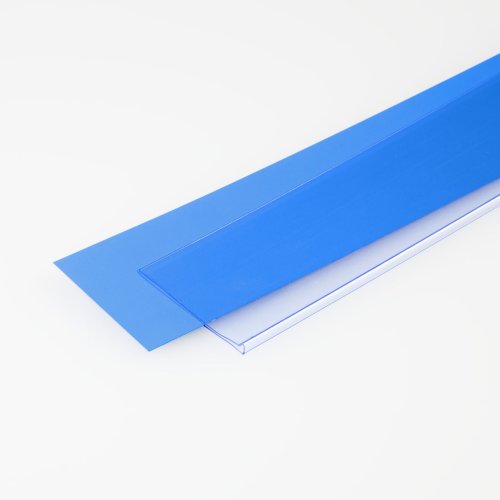 Plastic insert into the price bar. Shade blue 013