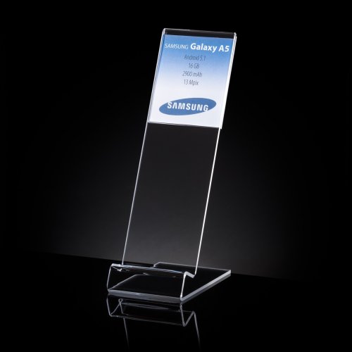 Plexi stand for mobile phones. Type AKR-S52