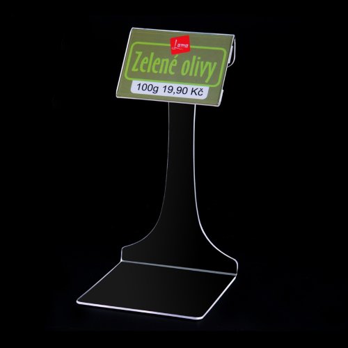 Plastic stands for price tags in the service section. Stand with order number SOU-PD-xxx