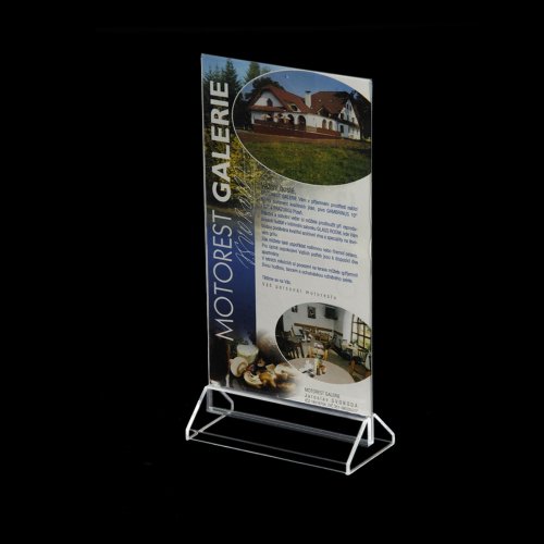 Plastic leaflet holder. DL format