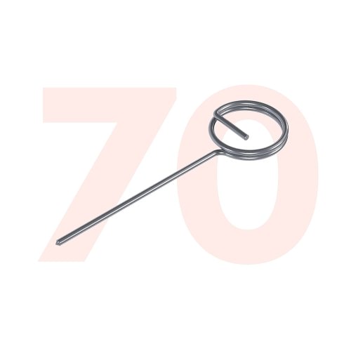 Zapichovaci držák cenovky z nerezového drátu. Typ NR-J-70