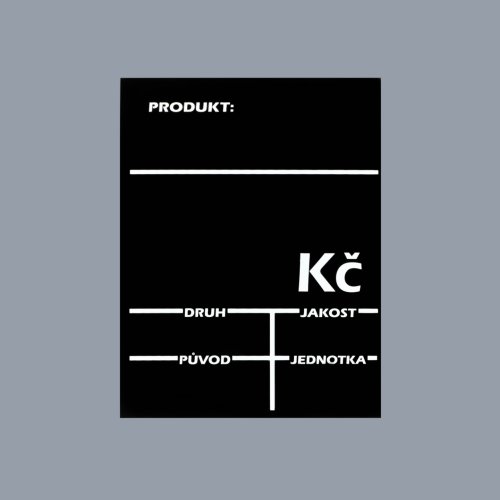 Kunststoffschild mit der Bestellnummer ČD-OVZE-A6-V (im Hochformat)