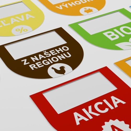 Zvýrazňovače na lišty - Akční návleky na cenovkové lišty - NOVÁ GRAFIKA